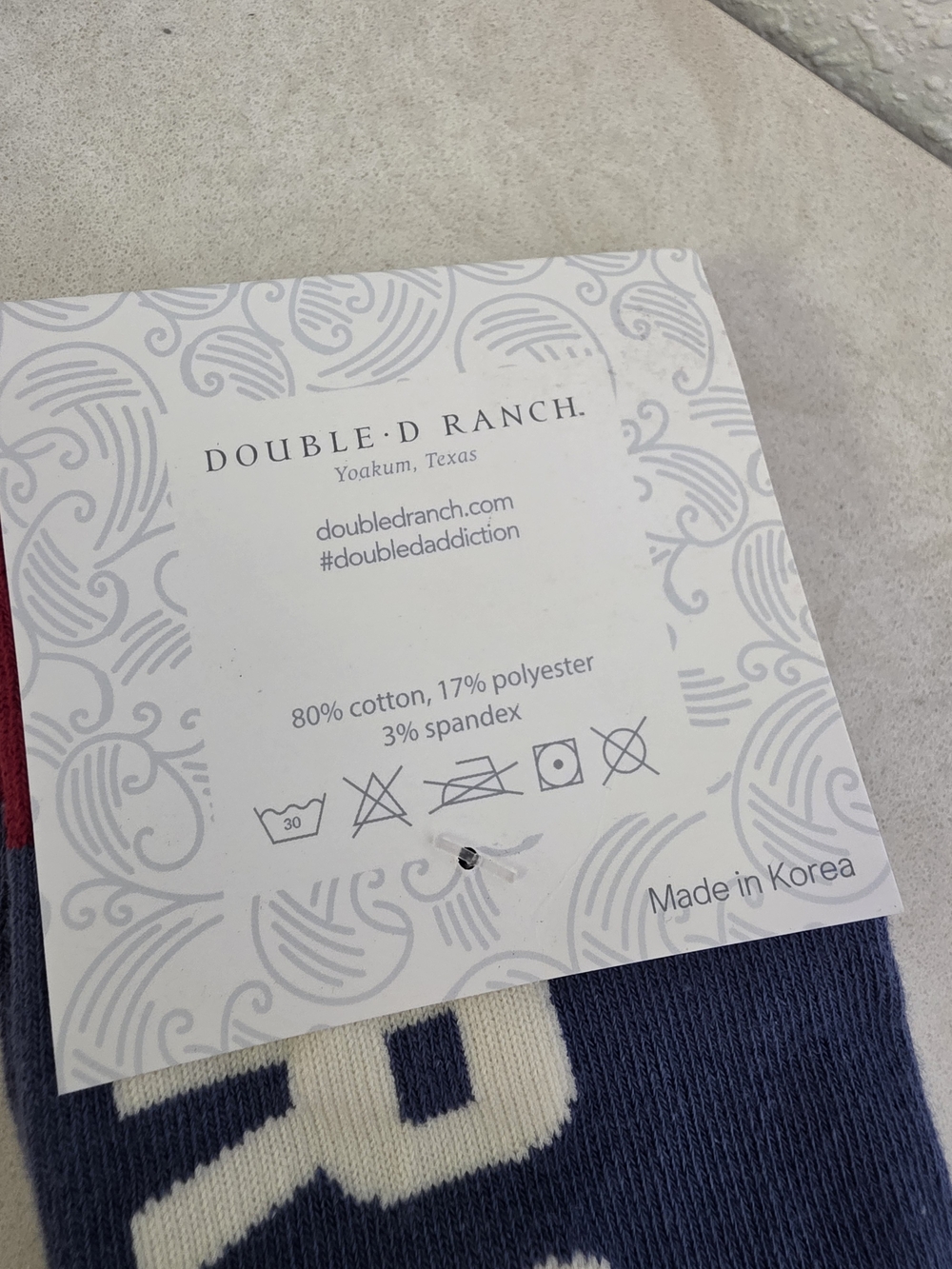Double D Ranch Rodeo Sweet Rodeo Western Socks NWT One Size - Picture 3 of 4